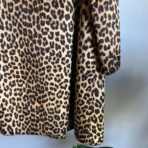 🐆1960’s Vintage Fairmoor Somali Faux Fur Leopard Coat with belt Safari Coat - Picture 16 of 16